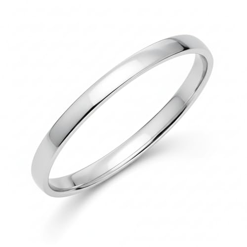 Bijouxenvogue Alliance Homme Argent Rhodié Largeur 2.5mm Taille 62