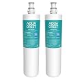 AQUA CREST 3US-PF01 Under Sink Water Filter, NSF/ANSI 42 Certified Replacement for Filtrete® 3US-PF01, 3US-MAX-F01H, Delta RP78702, Manitowoc K-00337, K-00338 Water Filter, 2 Pack, No.AQU-WF00