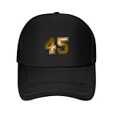 YRGSJK Gorra de béisbol clásica de Malla Dorada número 45 Club Med Beach Woman Regalos Masculinos para Acampada al Aire Libre Senderismo