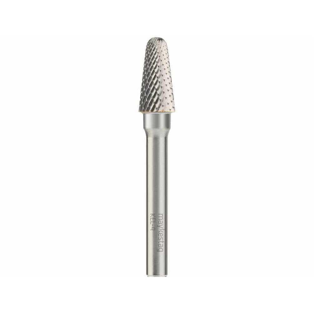 Fresa rotativa HM varilla cilíndrica forma punta redondeada - diamante D. 10 x Lt. 65 x Lu. 20 x Q 6 mm. Diamwood
