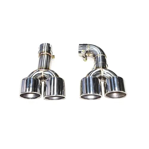 Embouts d'échappement quadruples argent pour BMW X4 G02 2018-2021