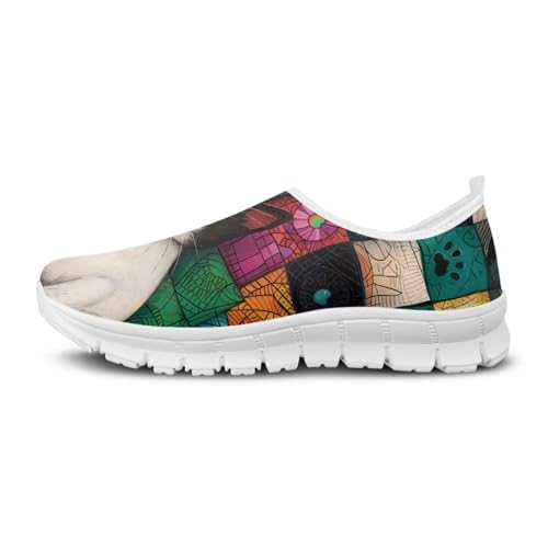 Image of Jeiento Cute Dog Women's Casual Slip On Shoes Loafers Sneakers for Women