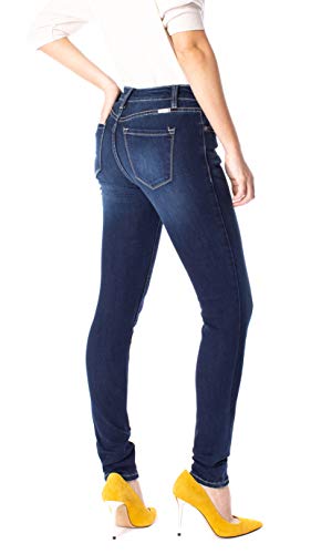 Kan Can Women's Mid Rise Skinny Jeans KC70853