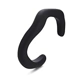 Winssigma Chunky Acrylic Bangle for Women, Irregular Open Cuff Bracelet Vintage Wave Bangle Statement Jewelry(Black)