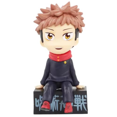 Image of FUNFOB Jujutsu Kaisen Yuji Itadori Action Figure Height -10cm Collectible PVC Multicolour | Small Yuji On Box