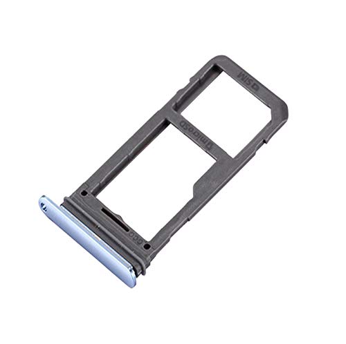 Ubrokeifixit Compatible Micro SD Card Slot Single Sim Card Tray Holder Replacement for Samsung Galaxy S8 G950/S8+ Plus G955-Blue