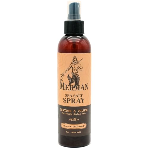 The Merman Sea Salt Spray for Hair Texture Volume & Frizz Control 8 oz