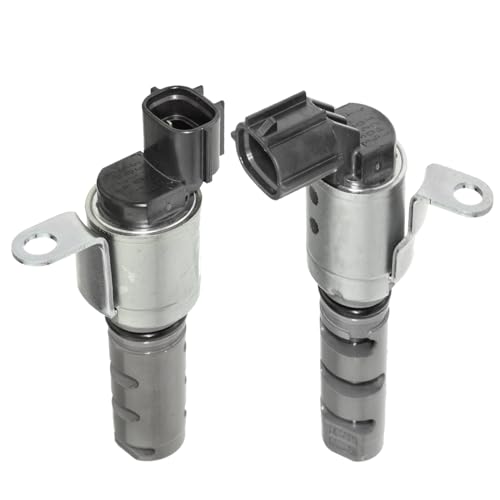 Pair Exhaust & Intake Engine Variable Valve Timing VVT Solenoid L4 1.8L Compatible with Pontiac 09-10 Vibe - for Scion 08-13 xD - for Toyota 09-16 Corolla / 09-14 Matrix OE# ‎153300T010 153300T020