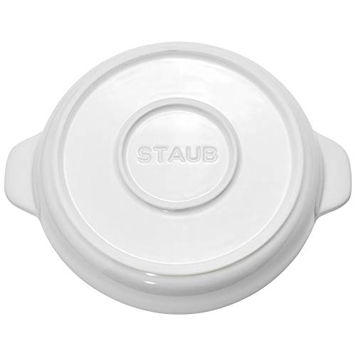 Staub Ceramics Covered Brie Baker, 8In, White #TOP5