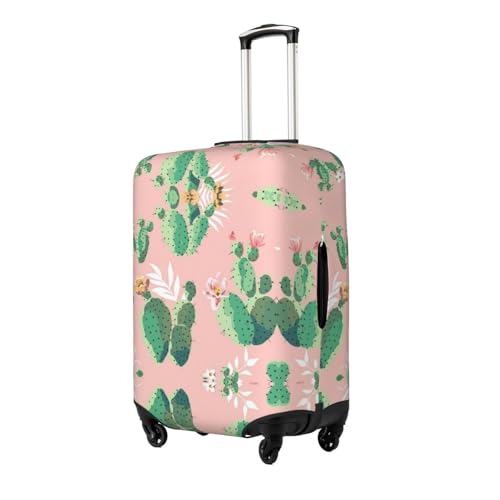 Tropical Cactus Print Luggage Suitcase Cover Protector Luggage Washable Covers With Concealed Zipper2