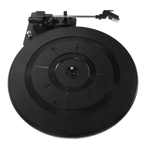 Ciieeo Tocadiscos de Estilo Retro Movimiento Ruido Reproductor de Discos de Vinilo Vintage para Decoración del Hogar Amantes Música Pequeño y Moderno