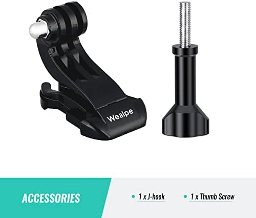 Wealpe Chest Mount Harness Chesty Strap Compatible with GoPro Hero 11, 10, 9, 8, 7, Max, Fusion, Hero (2018), 6, 5, 4, Session, 3+, 3, 2, 1, DJI Osmo, Xiaomi Yi Cameras