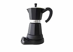 Cilio 273861 Classico - Caffettiera elettrica da 6 tazzine, Colore: Nero