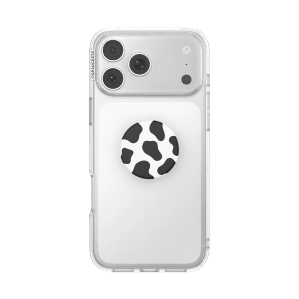 Image of PopSockets Adhesive Phone Grip, Holder- Cow Print