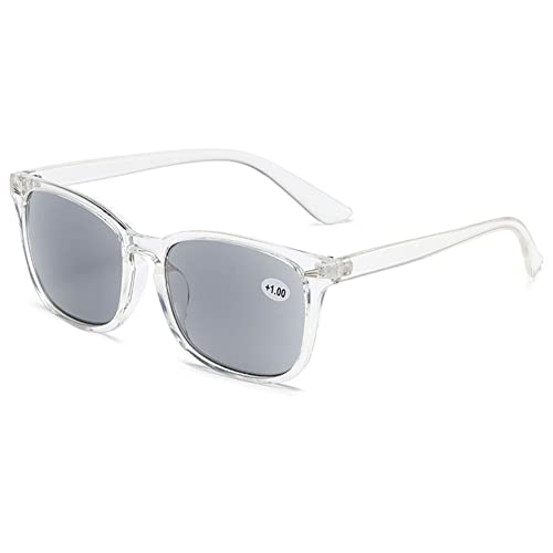 MAGIMODAC Womens Mens Reading Glasses Sunglasses Readers UV400 Protection Transparent 2.0+ - Image 2