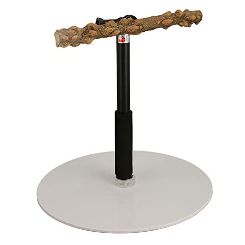 Adjustable Bird Perch Stand, Height Adjustable Parrot Perch with Detachable Design, Sturdy for Indoor Outdoor Use