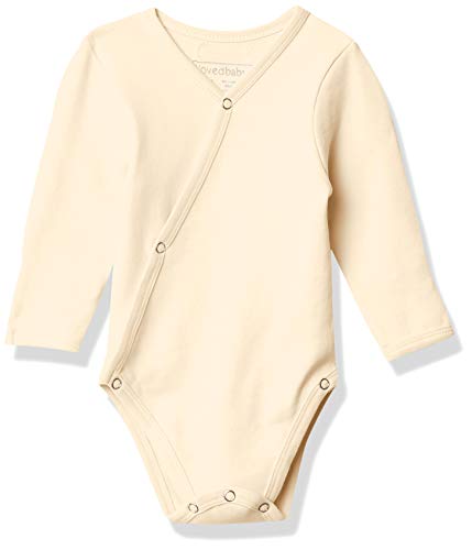 Image of L'ovedbaby unisex-baby Organic Cotton Baby Kimono Bodysuit