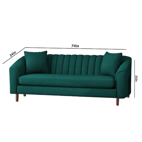 Image of Doraldo 3 Seater Sofa Set for Living Room (Pine) Premium Fabric Sofa