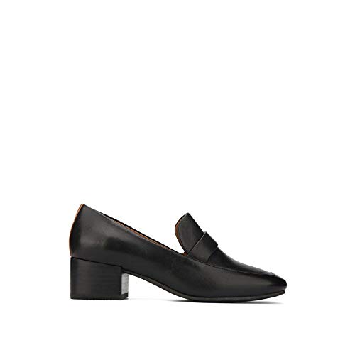 Image of Gentle Souls by Kenneth Cole Women's Eliott Menswear Block Heel Loafer- Leather Dress Pump