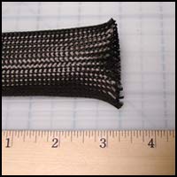 Carbon Fiber Braided Sleeve - 3K, 1.5" Dia, 10 ft.