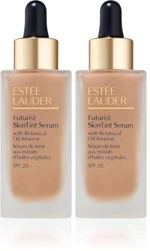 Image of Estée Lauder Futurist SkinTint Serum Foundation SPF 20 with Glycerin | Light Coverage, 30 ml (Pack of 2)