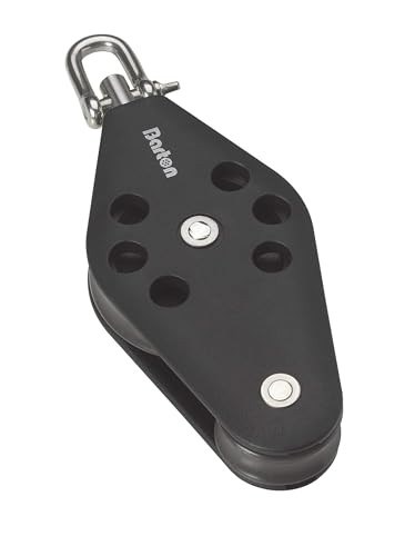 Poulie violon avec mousqueton arraigo T6 pour palan de grand-voile