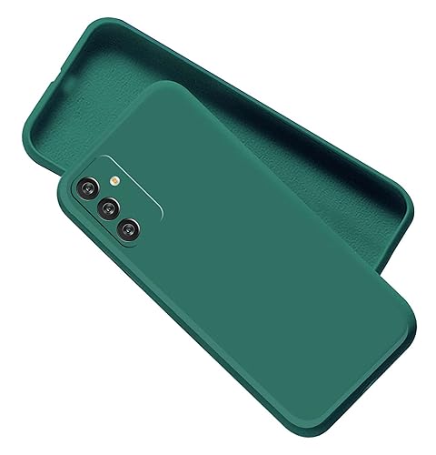 Image of A rtistque Liquid Silicone Back Cover Case for Samsung Galaxy M34 5G / F34 5G Shockproof TPU Soft Flexible with Camera Protection - Green