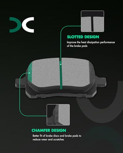 Image of SCITOO D707-7581 Disc Brake Pads Set Front Semi-Metal Brake Pads w /Hardware