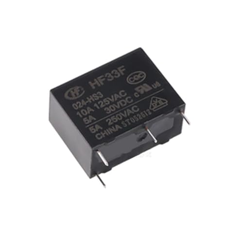 Relais HF33F-024-HS3 24V Subminiature pour Circuits Imprimés Électroniques de Puissance