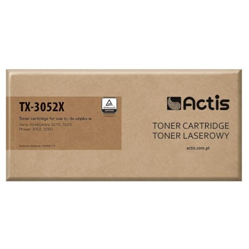 Actis Toner Tx-3052X pour Imprimante Xerox, Remplacement Xerox 106R02778; Standard; 3000 Pages; Noir.