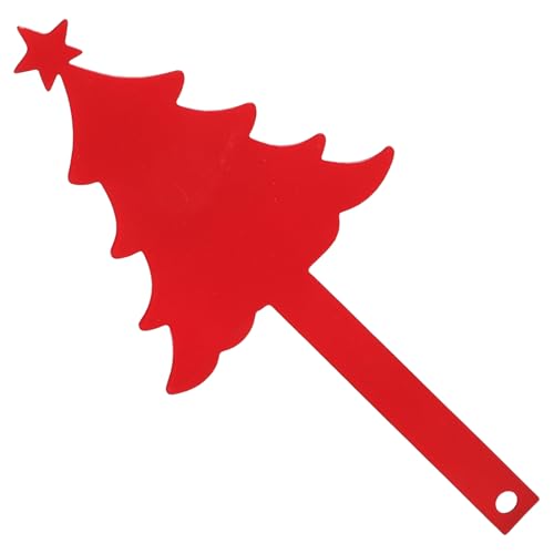 Bandera para buzón de Navidad de hierro rojo adorno navideño para exterior 25x108 cm