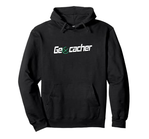 Geocaching with GPS receiver and coordinates Pullover Hoodie