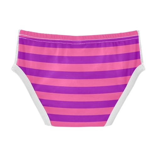 Purple Dark Pink Stripe Toddler Boy's Underwear 2T2