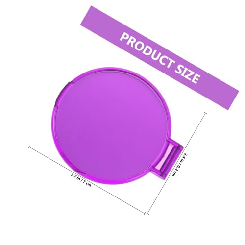 Miroir de maquillage portable rond simple et chic x24