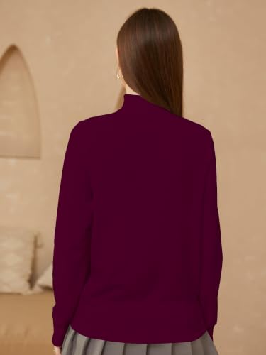Image of SANGTREE Women's Turtleneck Sweaters Long Sleeve Pullover Tops | Breathable and Lightweight Fall Winter Fashion Outfit.Perfect for Daily,Office,Vacations,Holiday,Family Gatherings Etc.