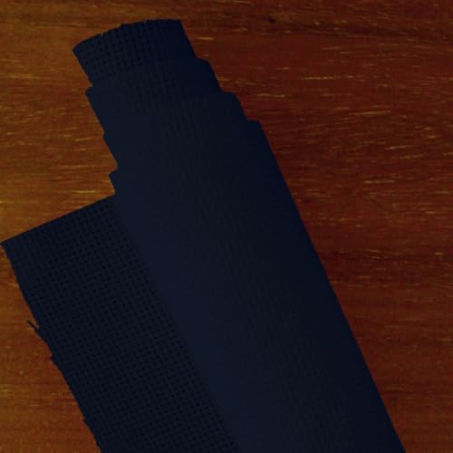 Image of Essentials By Leisure Arts Aida Cloth, 18 Count, Navy, Cross Stitch Fabric, Embroidery Fabric, Cross Stitch Supplies for Crafting, Stitching, and Sewing Projects 15X18