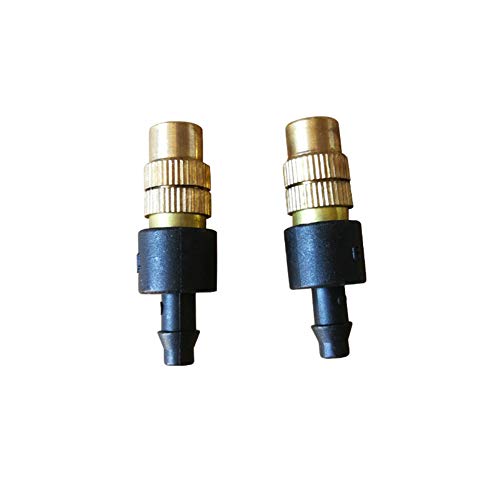 Liuqingwind 3FTR57ZMTZKQ0S6K1E5 Irrigation Spray Heads 5Pcs Brass Spray Fog Mist Nozzle Adjustable Irrigation Cooling Sprinkler Head thumb #3