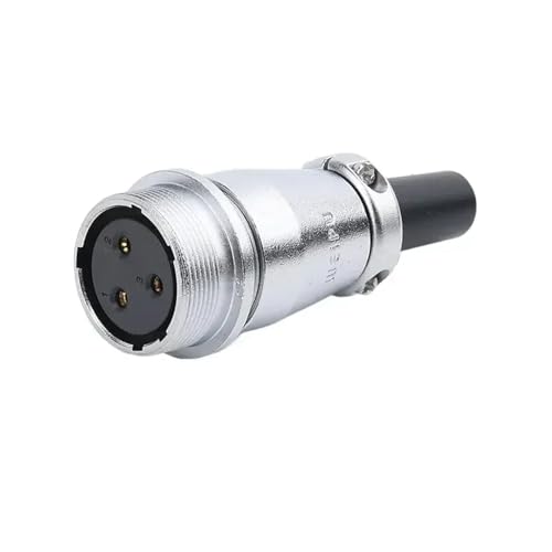 Adaptador industrial WS24 M24 con conector de metal de 3 pines