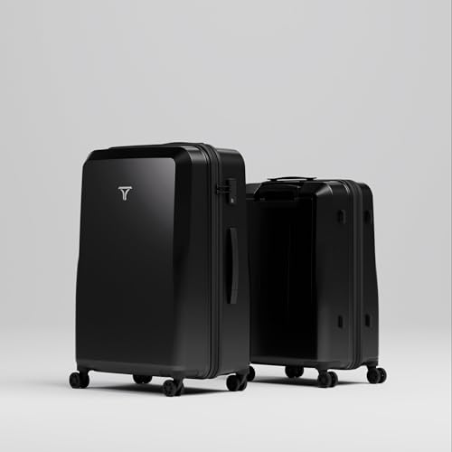 Image of Check-in Combo (Large - 75cm and Medium - 65cm) Trolley Bag & Free Backpack, Cup Holder, 8 Smooth Wheels, ABS Hooks, PC Hard-Shell (Checkin Combo, Space)