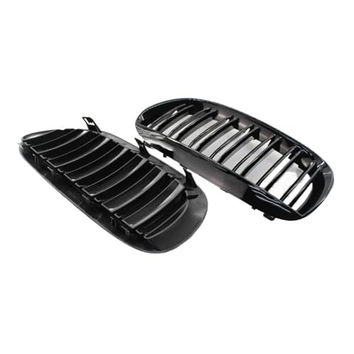 Calandre Noire Brillante pour Série 6 E63 E64 2004-2010 à Double Lamelles