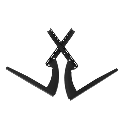 Uonlytech 1 Juego Base De Televisión Soporte De TV Universal Soporte De Pedestal para TV Patas De Soporte De TV Base De Pedestal para Televisión Patas De La Base del Televisor Planchar Black