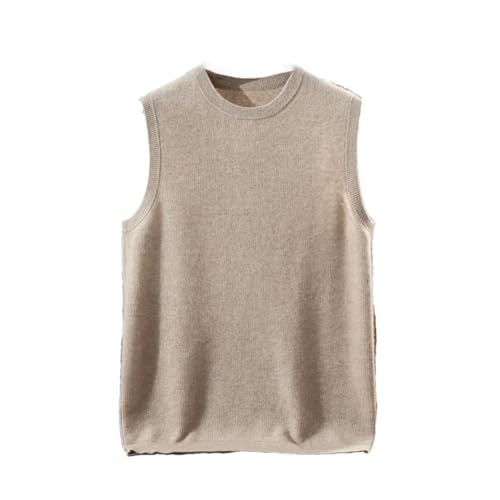 Men’s Thickened V-Neck Wool Pullover Vest Loose Sleeveless Sweater Plus Size Comfortable Warm Layering Knitwear