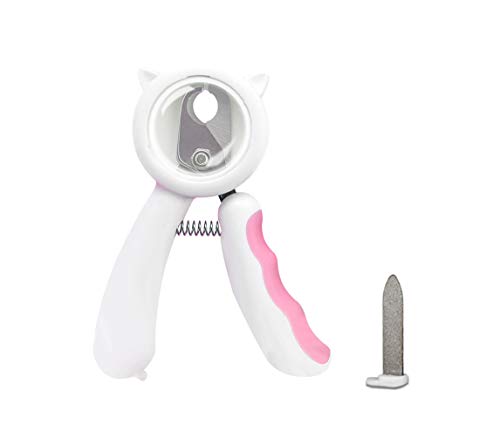 CHI SHANG Cat Nail Clippers Kitten Puppy Nail Scissors Stainless Steel  Grooming Cutter for Small Dog Cat Rabbit Splash Proof Nail Clippers