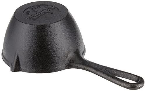 Image of Lodge 15.2 Ounce Cast Iron Melting Pot + Silicone Basting Brush - Unparalleled Heat Retention - Heat Resistant Basting Brush up to 450 - Black and Yellow,(Pack of 3)