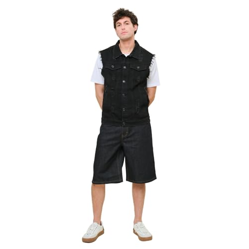 Image of VICTORIOUS Rocker Denim Jean Vest Jacket