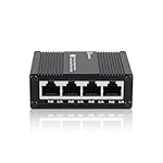 Mini 5 Port Gigabit PoE+ Switch, Unmanaged Gaming Switch, Unmanaged PoE Switch, Network Hub, Plug & Play, Desktop, Sturdy Aluminum Housing