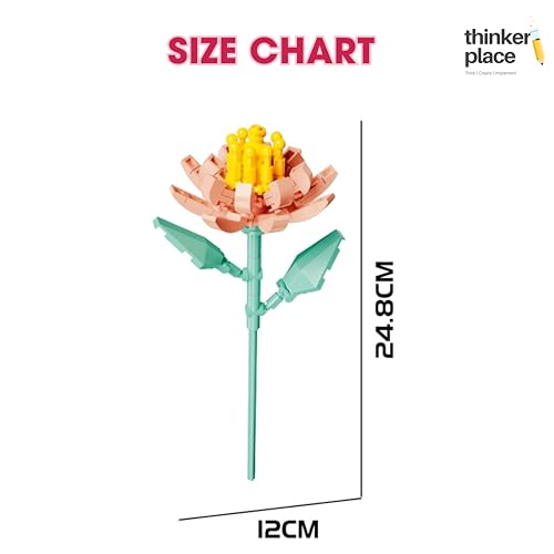 Image of STEM Water Lilies Flower Building Blocks Set (79 Pcs, 12-in-1) | DIY Flower Pen Stand Kit for Kids 6+ Years (Boys & Girls) | Creative Craft & Learning Toy | Ideal Gift for Kids