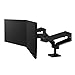 Ergotron – Upgraded LX Pro Premium Dual Monitor Arm, VESA Desk Mount – for 2 Monitors Up to 27 Inches, 4 to 20 lbs Each – Matte Black
