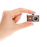 SERIONR Mini Fotocamera Digitale,Piccola Macchina Fotografica Digitale Retrò Marrone,1080P...