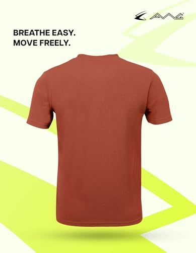 Image of AWG ALL WEATHER GEAR Men Solid Waffle Crew Neck Tshirt | Waffle Knit T-Shirt | Men's T-Shirt | Tees for Man | Textured Half Sleeve T-Shirt's | Tshirt for Men Stylish